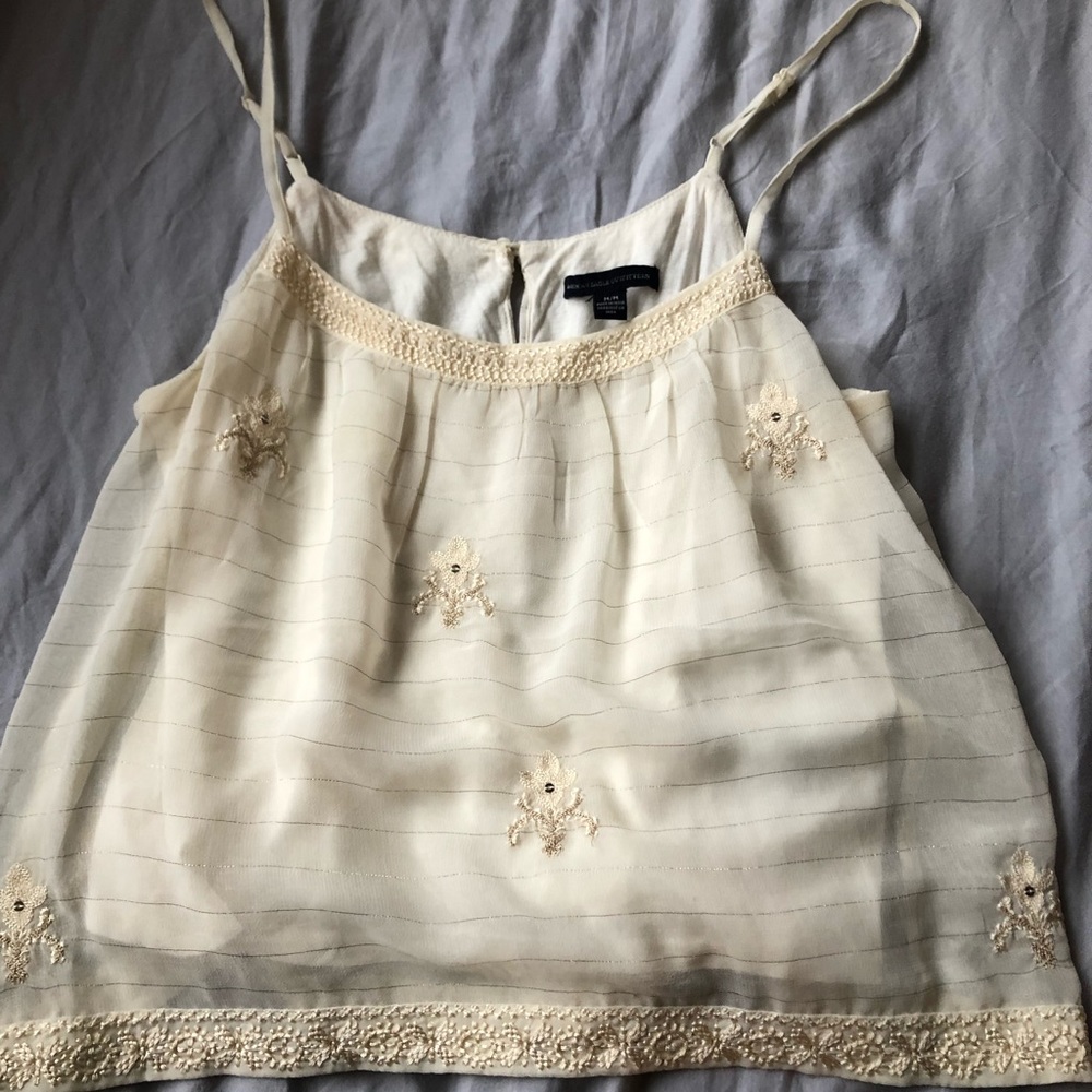 American eagle white/ cream camisole
